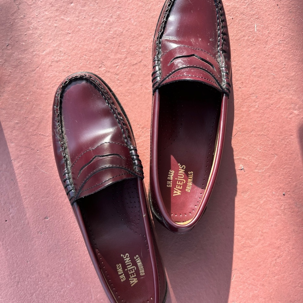G.H. Bass & Co. Women’s Burgundy Weejuns Loafers
